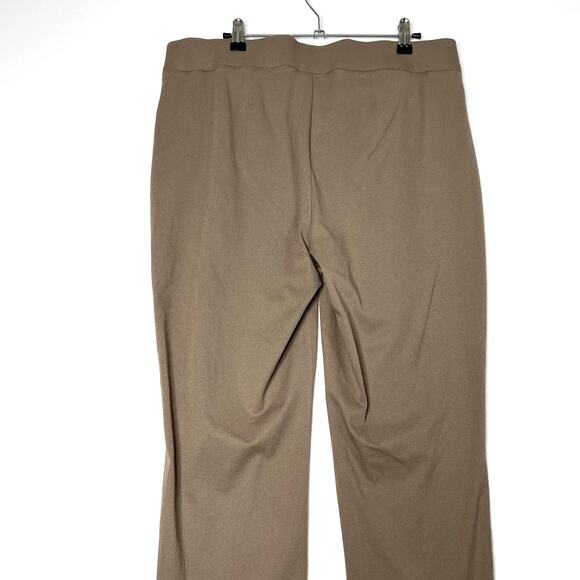 Travelers Collection Crepe Pants Ankle Pull On Tan Beige Womens 2 Large - Picture 6 of 12